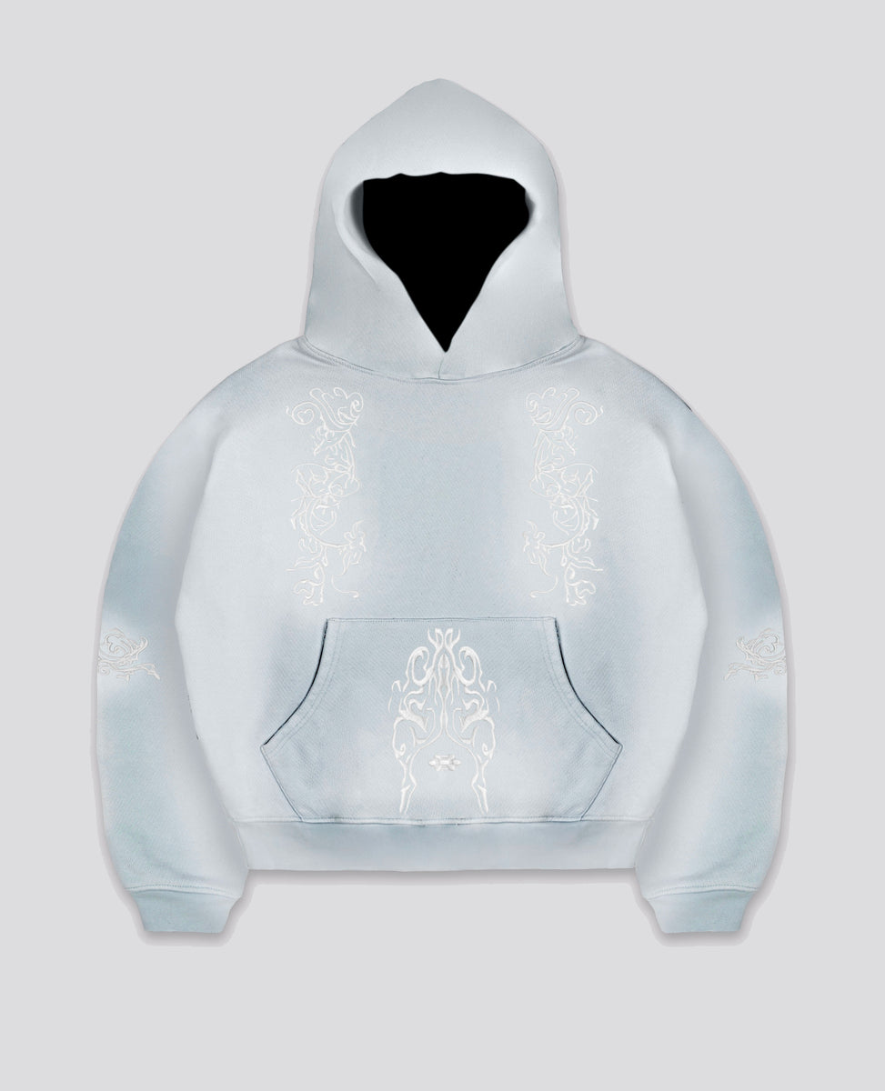 【DAVRILSUPPLY】IVY HOODIE - ULTRA HEAVY フーディー 関送込 IVY LIGHT BLUE HOODIE - ULTRA HEAVY – DAVRILSUPPLY