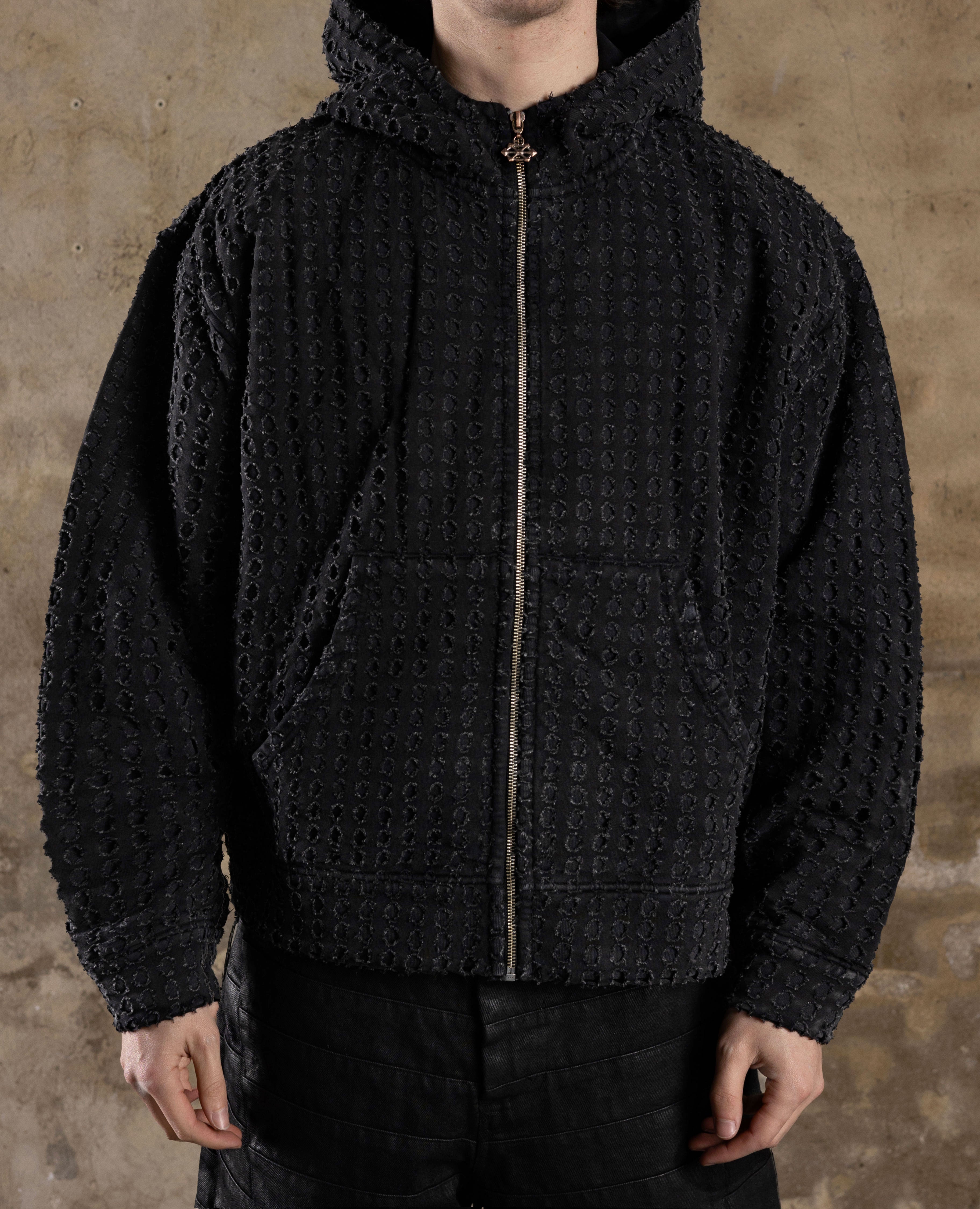 ☆Zipper☆ BRIGHT STAR ZIPUP BLACK – TWOFOUR