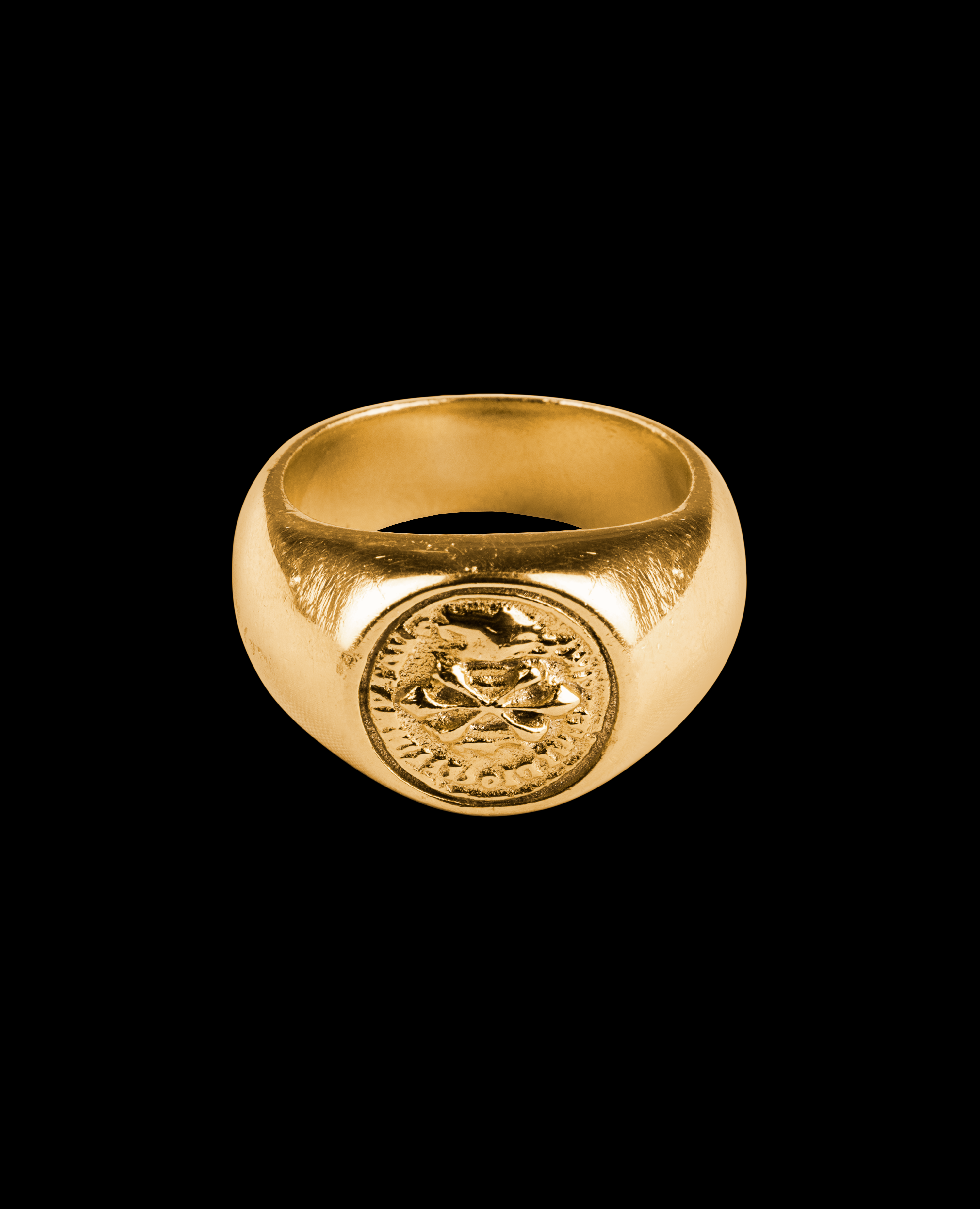 SIMPLECOIN RING 18-KARAT GOLD-PLATED