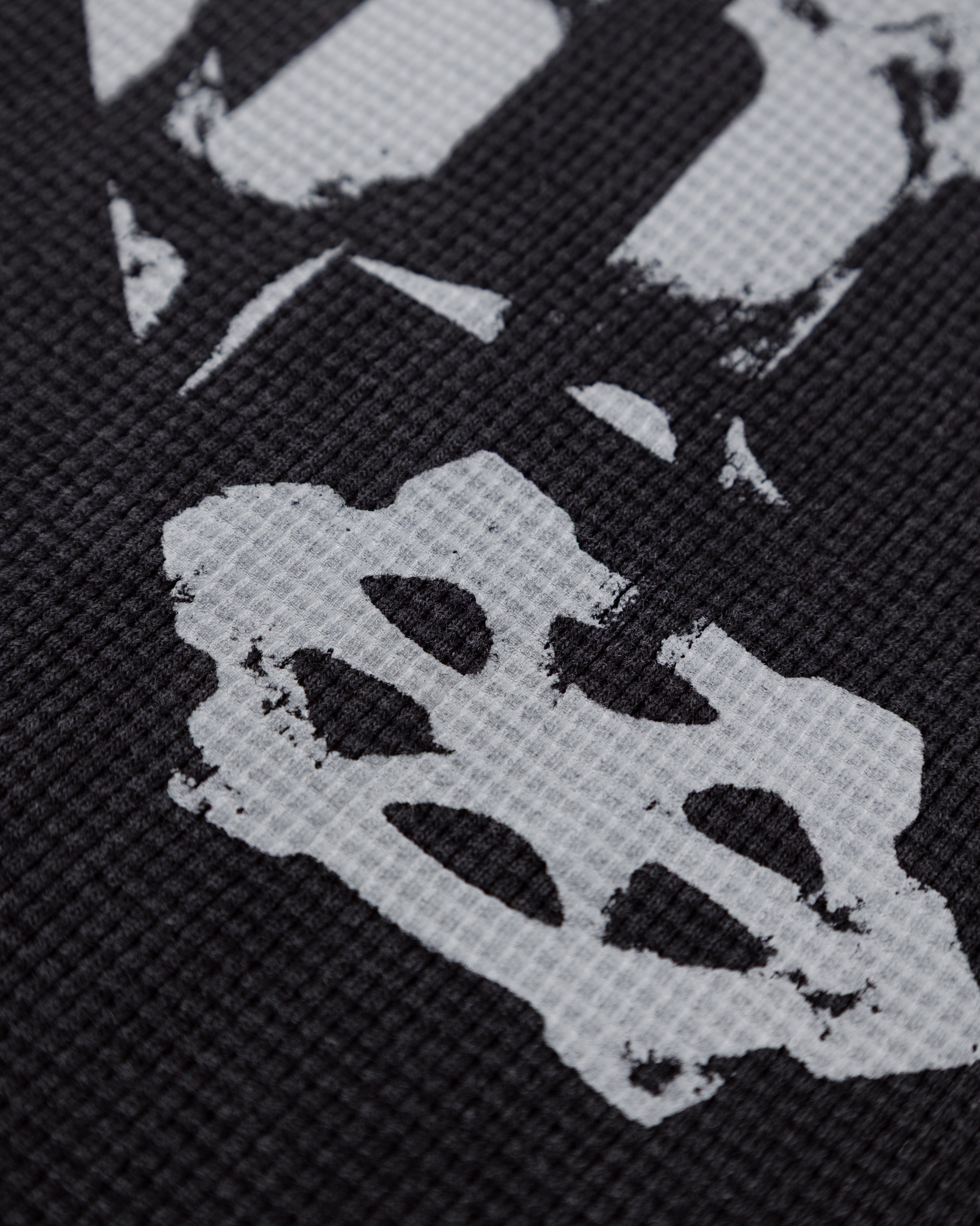 BRUTALIST BLACK WAFFLE ZIP