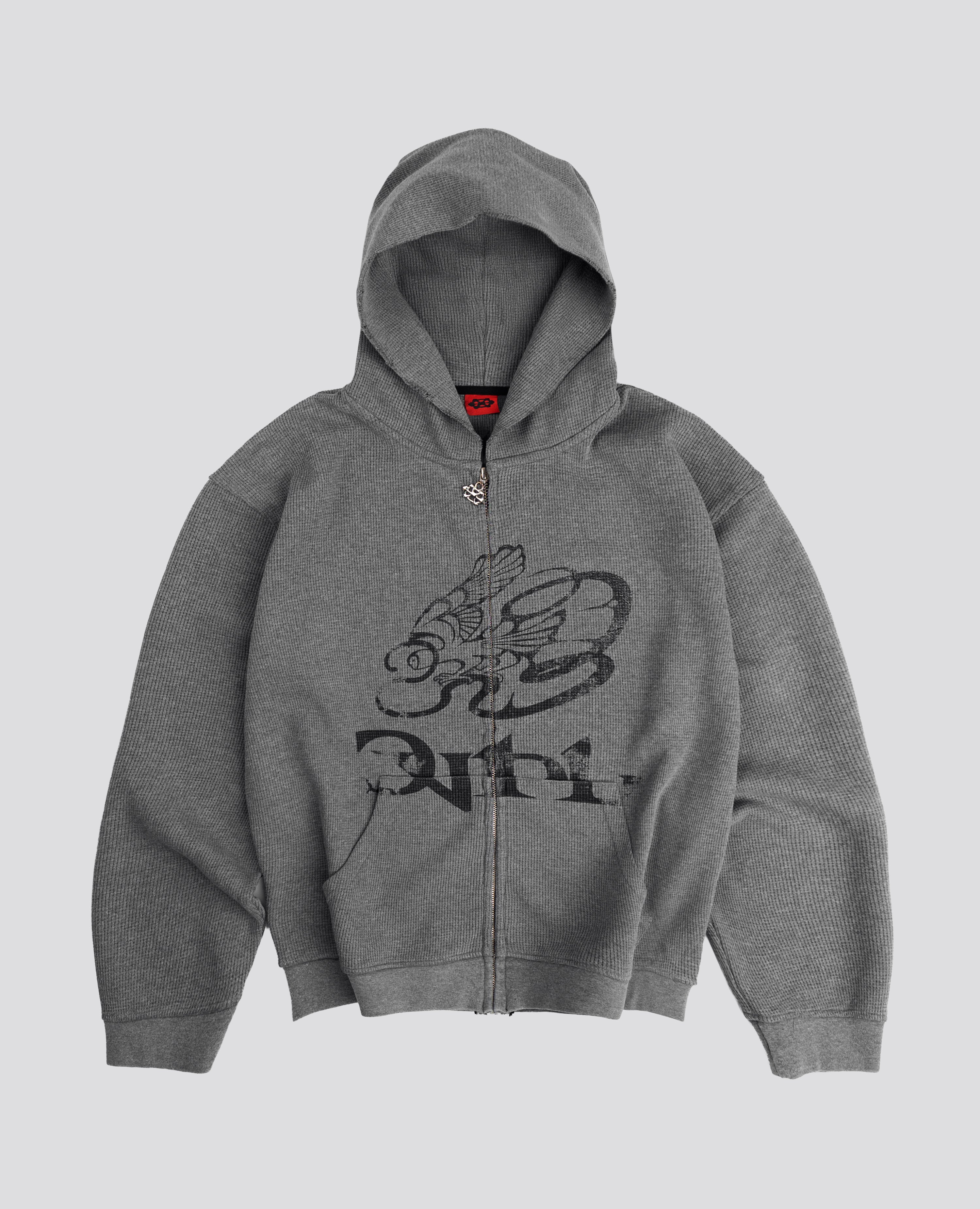 GREY BATTLE WAFFLE ZIP