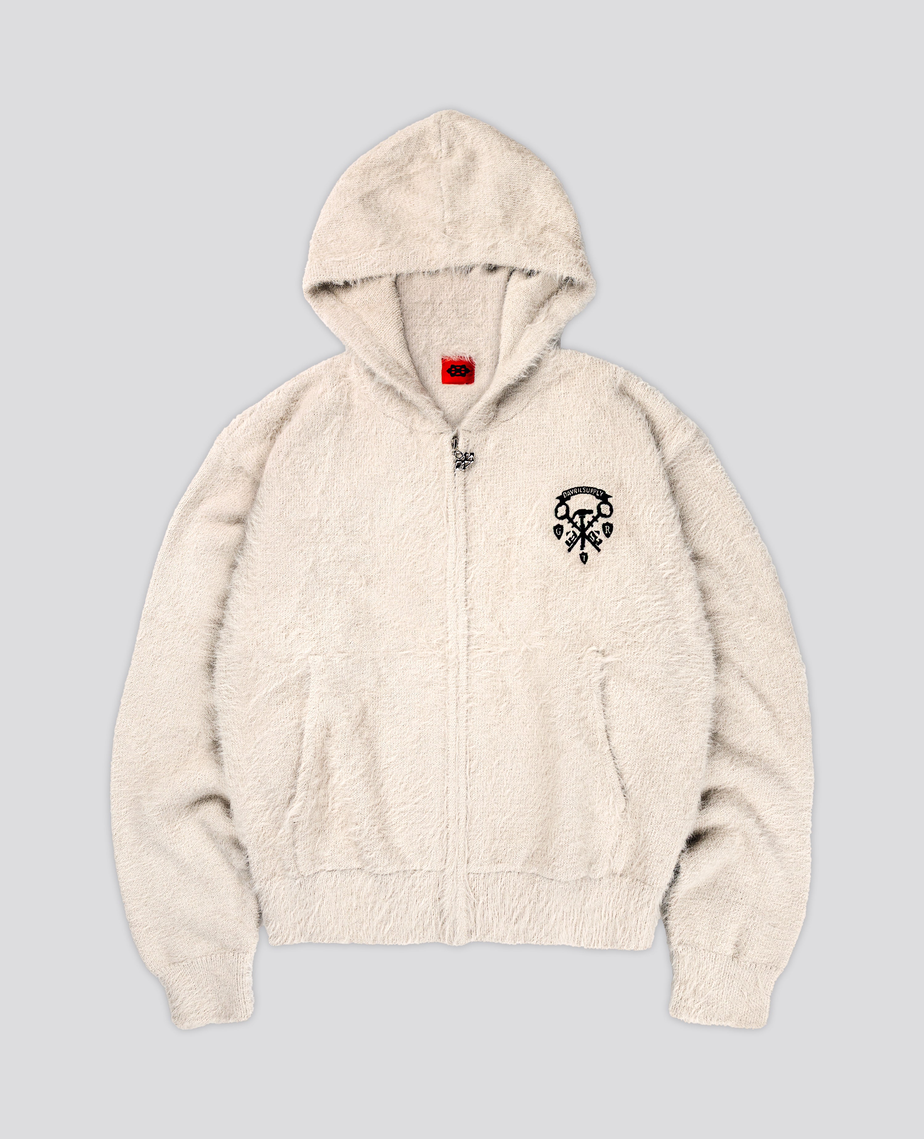 GREY CLASSIC FUR ZIP