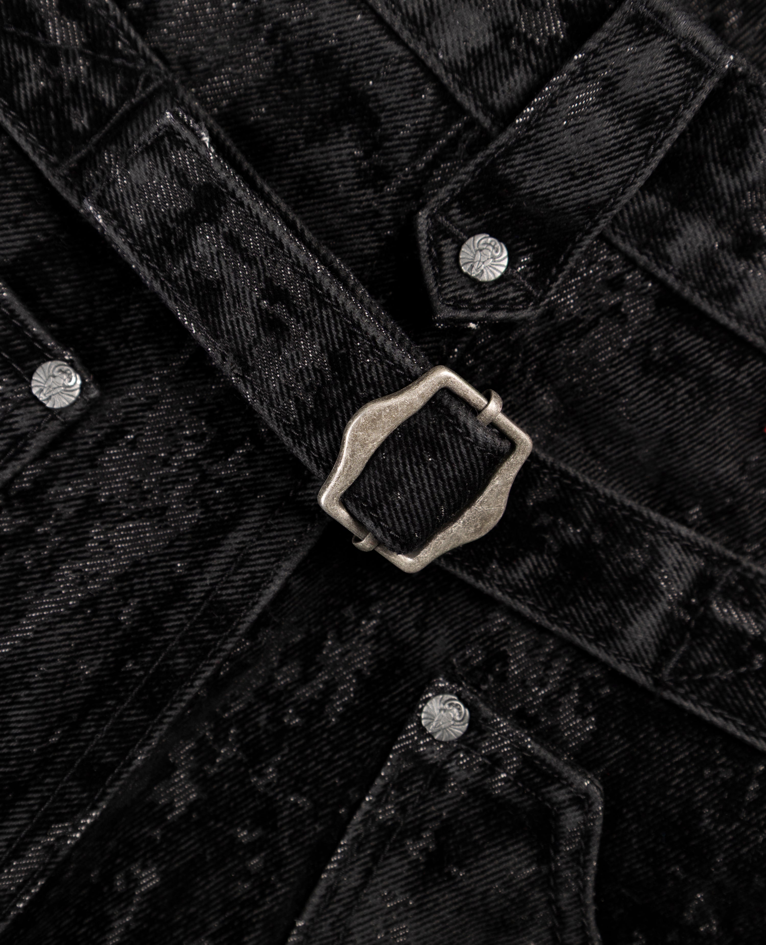 DavrilSupply | BLACK KNUCKLE BOOTCUT VELVET PANTS