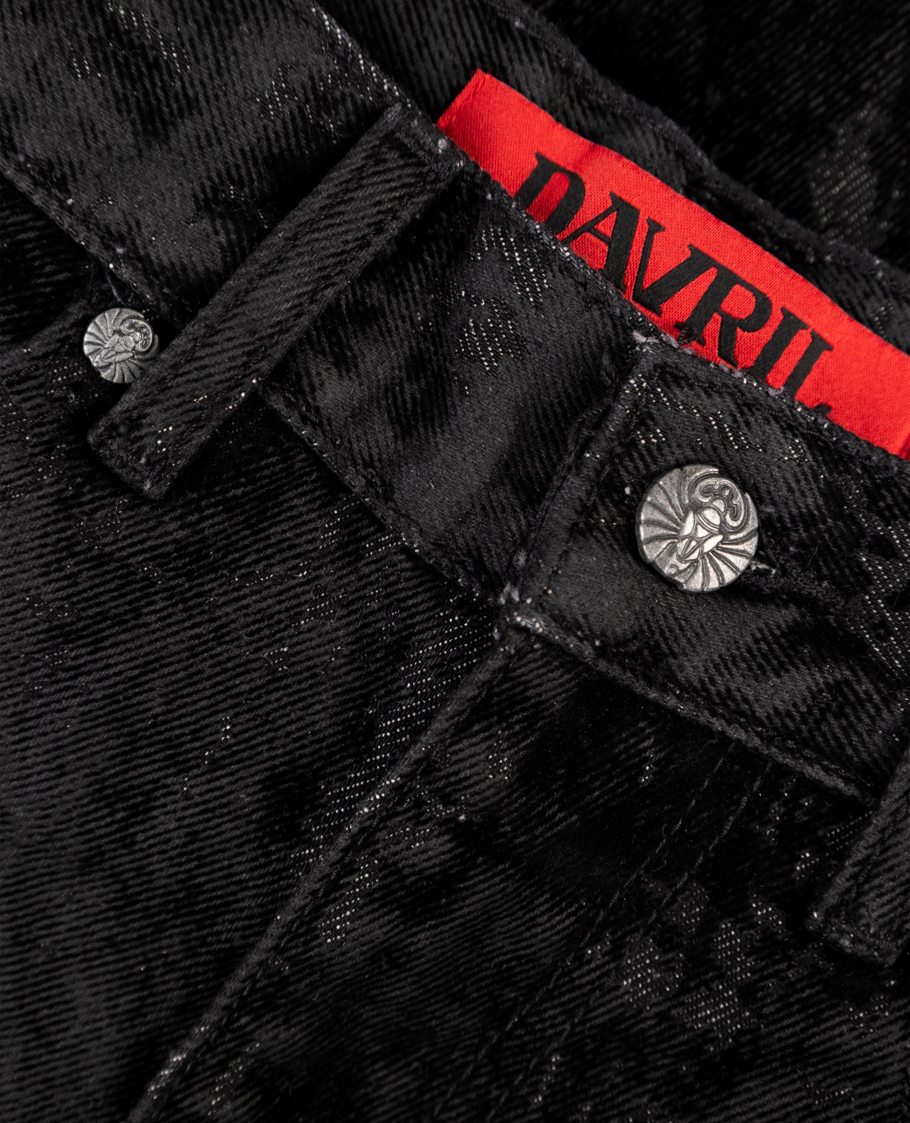 DavrilSupply | BLACK KNUCKLE BOOTCUT VELVET PANTS