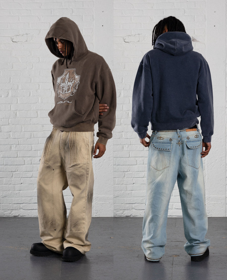 WASHED BROWN BASTION HOODIE