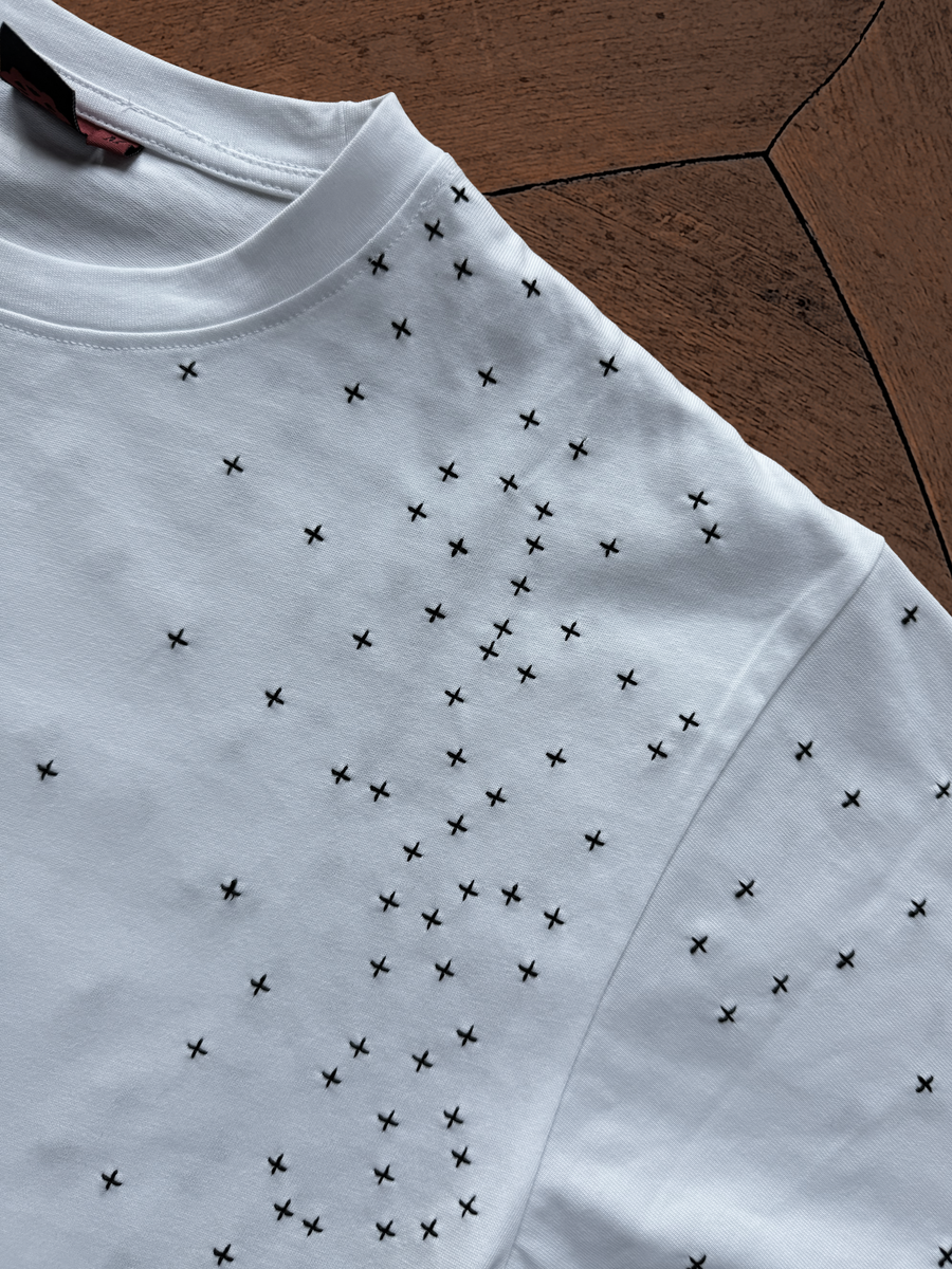 WHITE STARDUST T-SHIRT