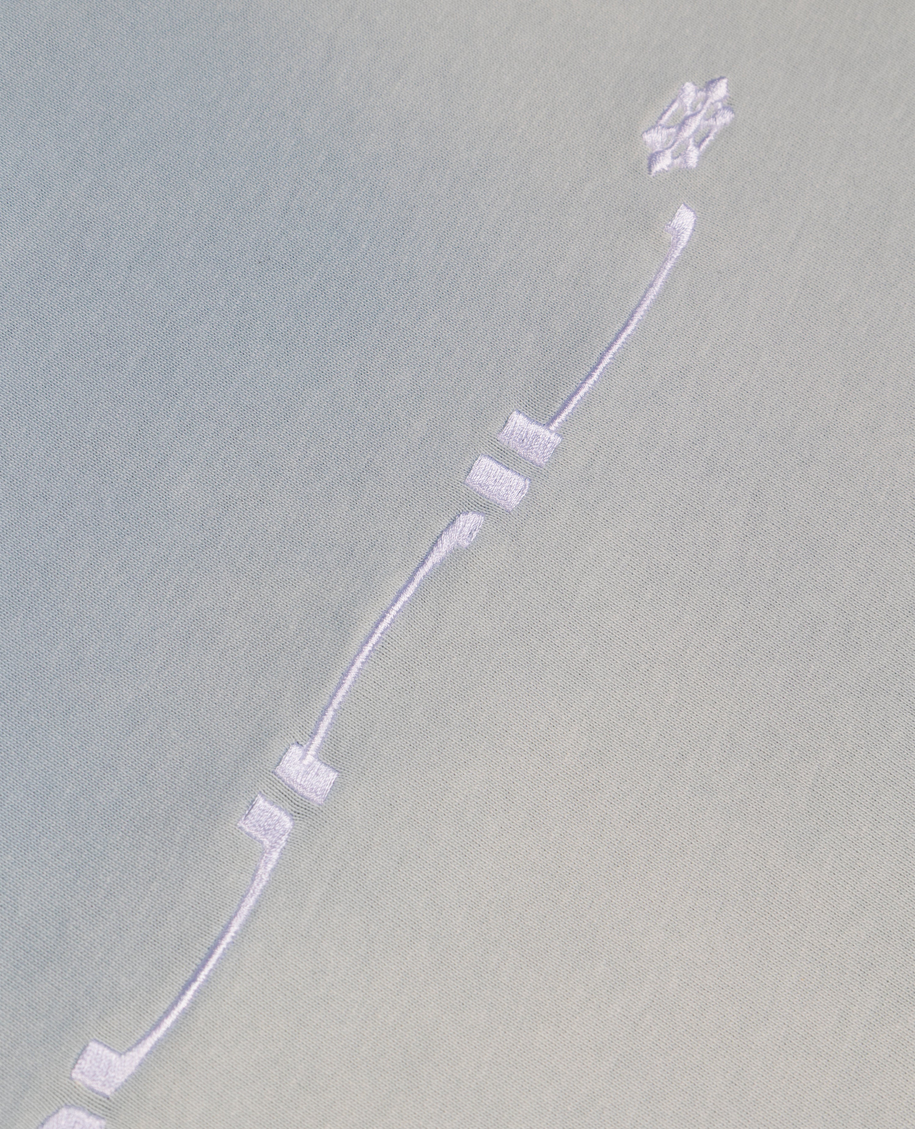 BLUE WASHED SCRIPT T-SHIRT