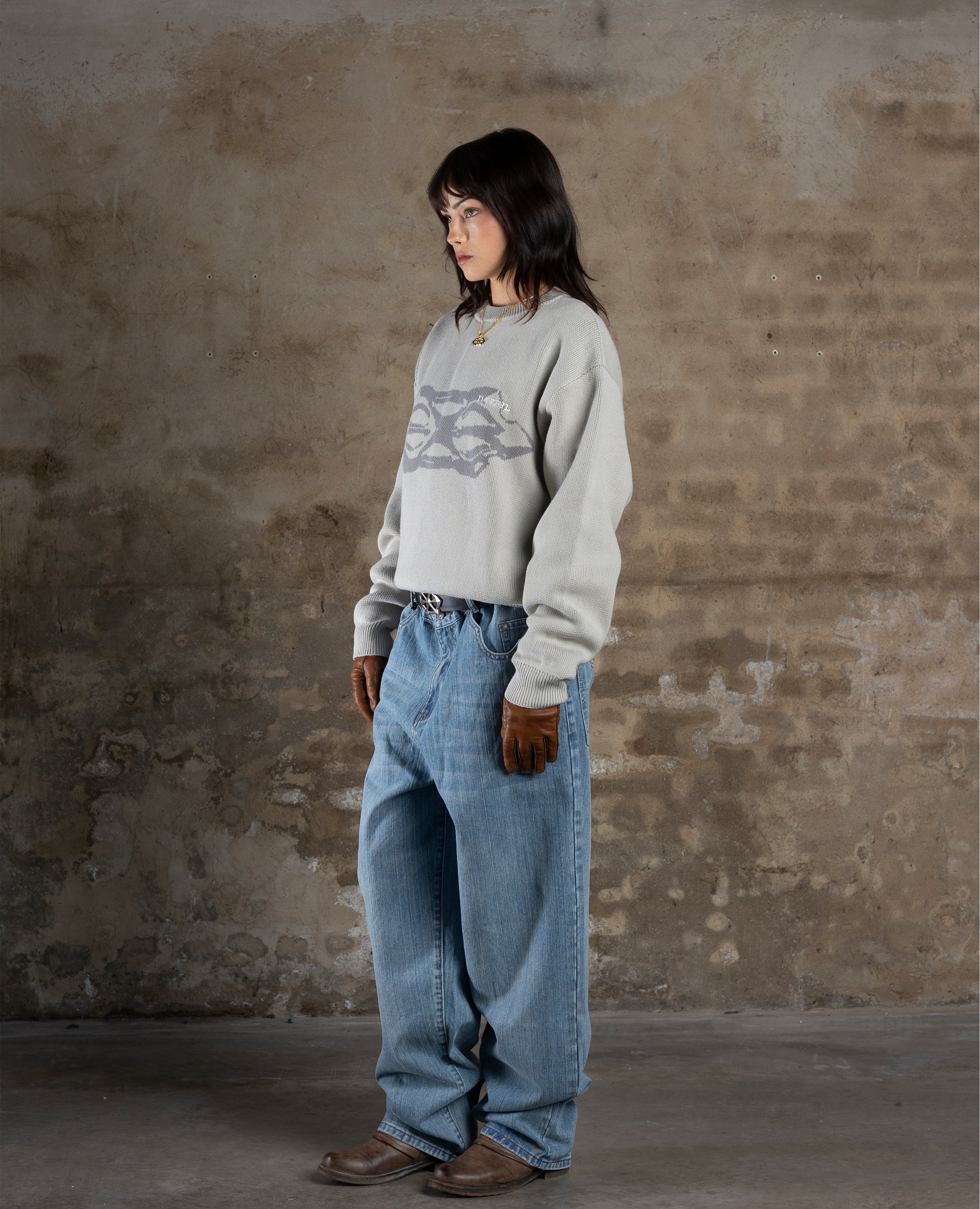 GREY BRUTAL KNITWEAR