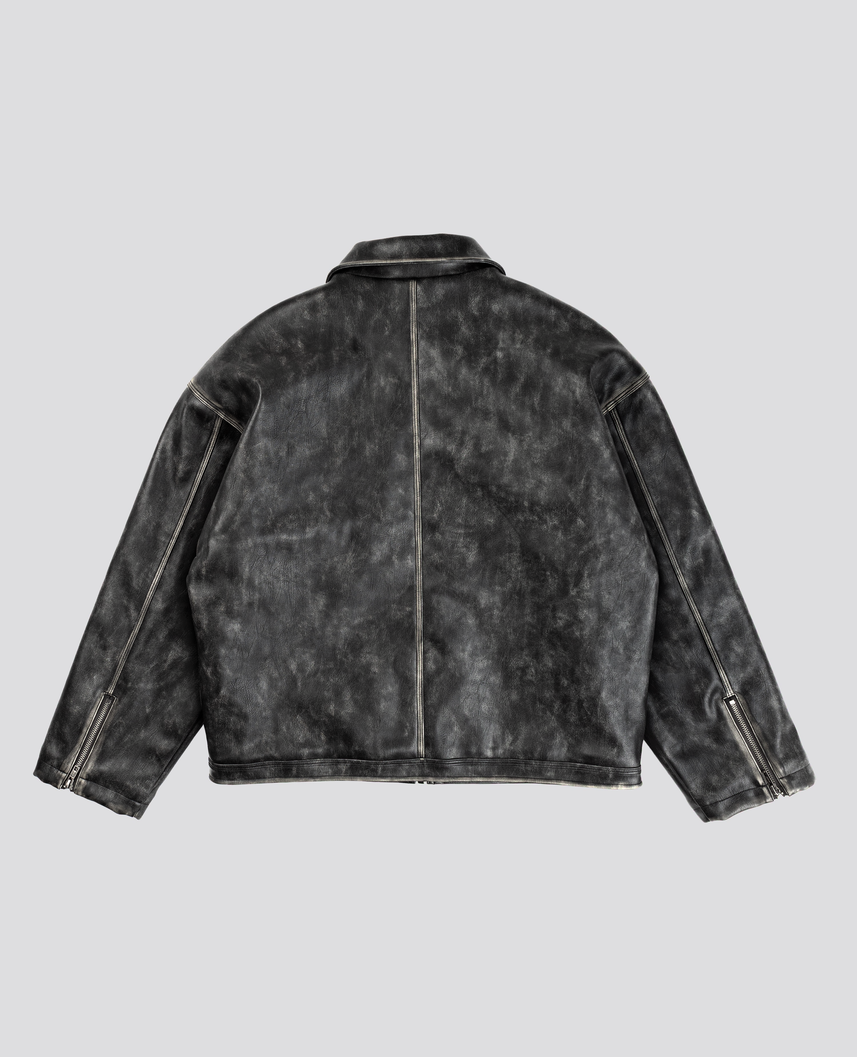 DavrilSupply | Black Faded Leather Jacket DavrilSupply | Black Faded Leather Jacket