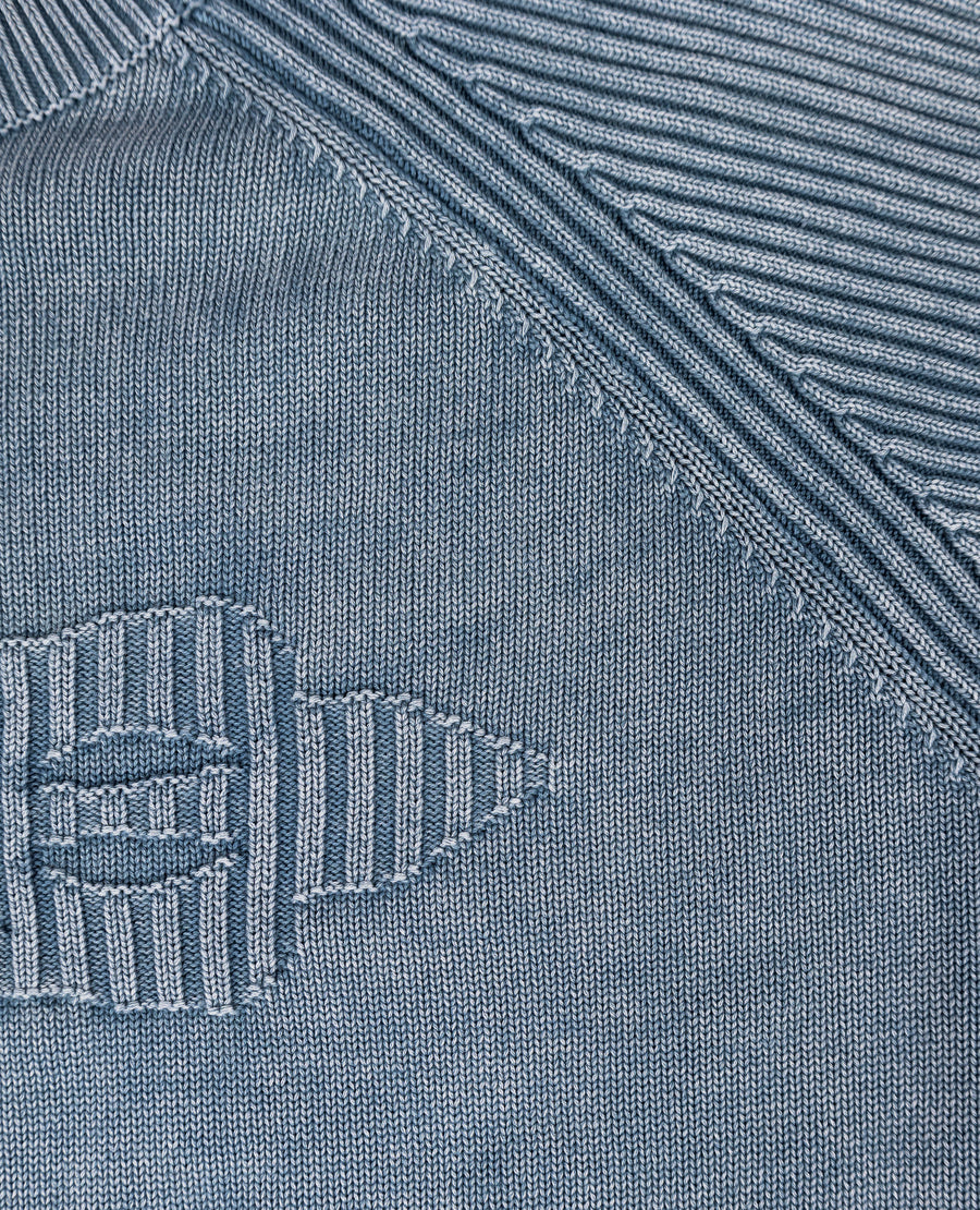 BLUE PARA KNIT
