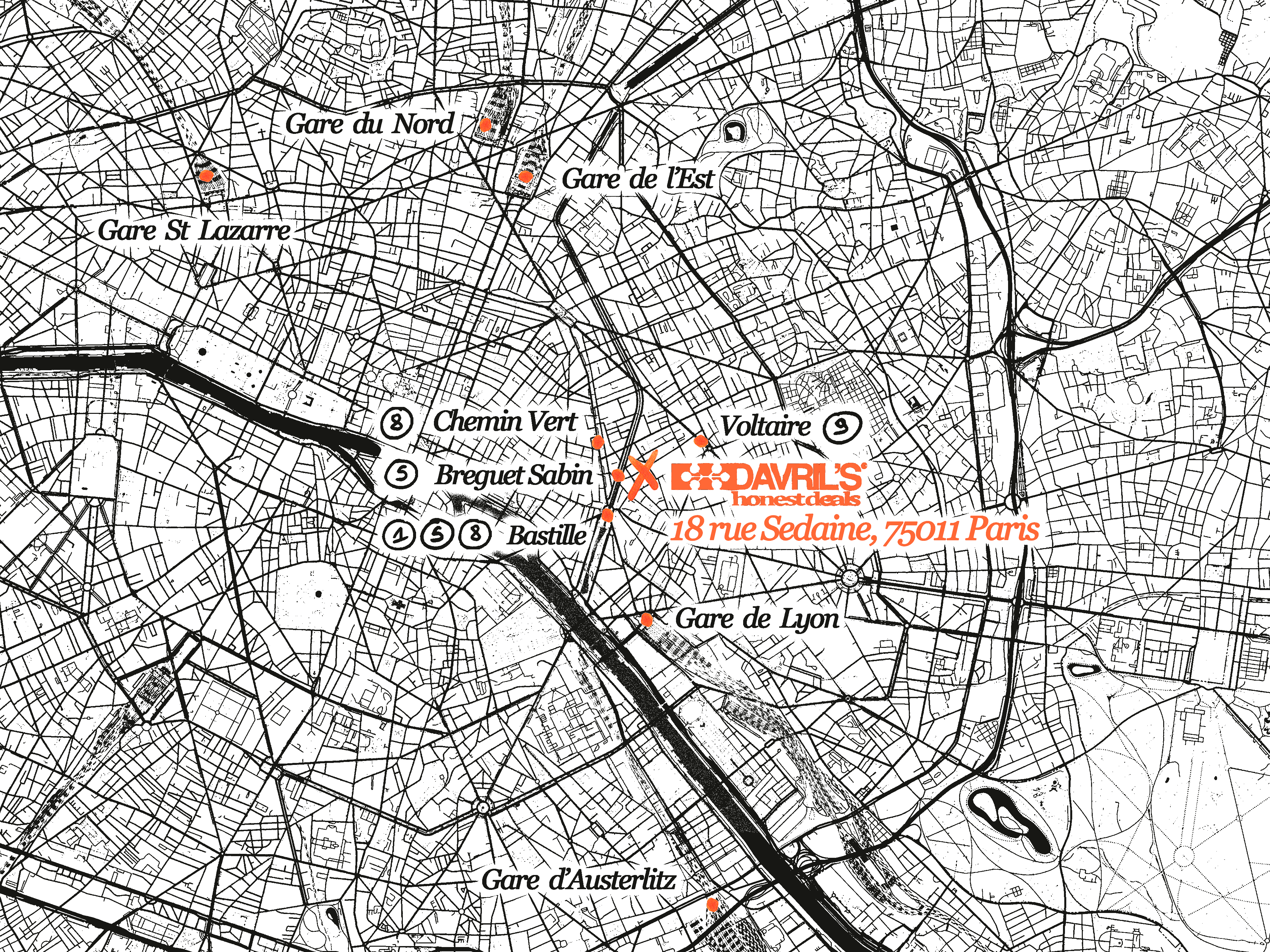 Nous trouver — 18 rue Sedaine, 75011 Paris