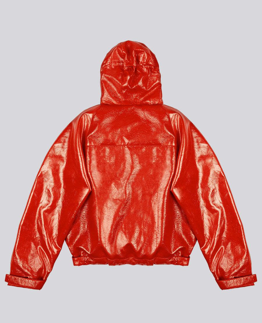 RED WINDBREAKER JACKET